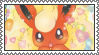A stamp of Flareon from Pokémon.